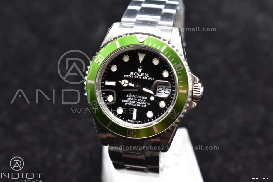 Snug Best 469 SS Edition Kermit On Bracelet Submariner16610LV BPF 0311